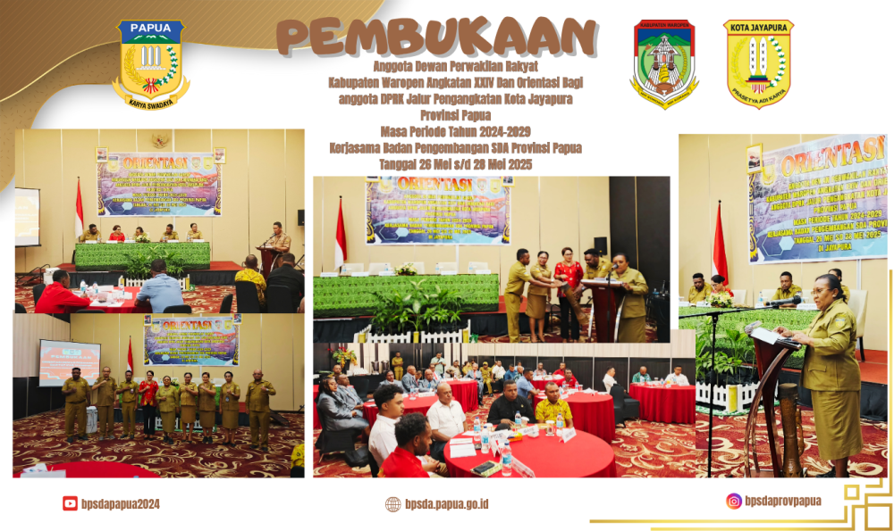 Orientasi Anggota Dewan Perwakilan Rakyat Kabupaten Waropen Kerjasama Badan Pengembangan SDA Provinsi Papua Tahun 2025