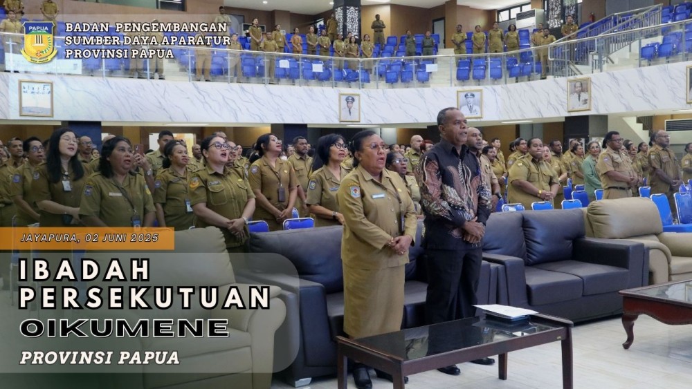 Badan Pengembangan Provinsi Papua memimpin ibadah bulanan Persekutuan Oikumene Provinsi Papua. Momen penting dalam mempererat kebersamaan dan spiritua